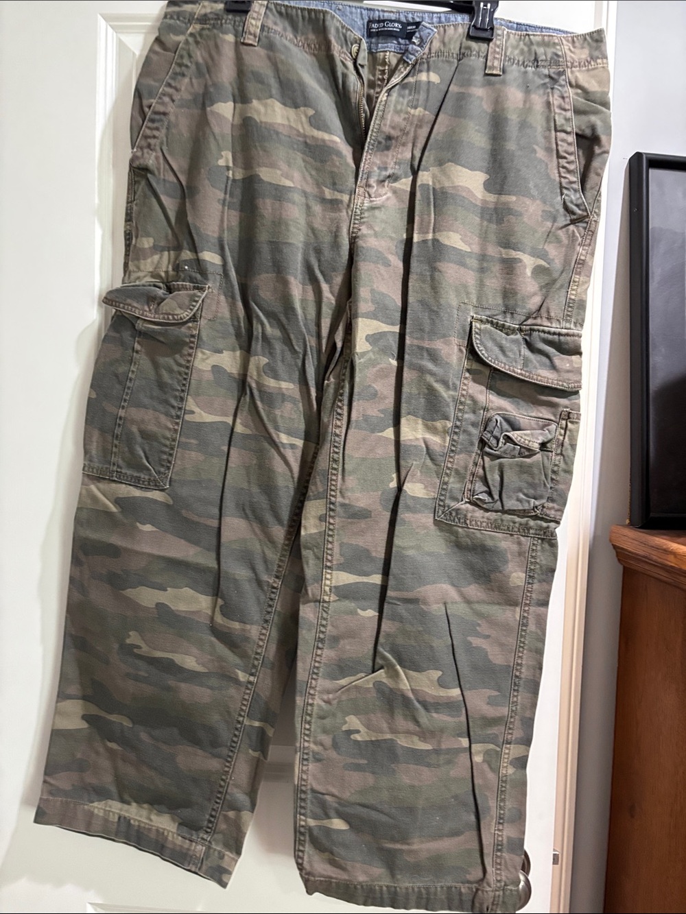Faded Glory Men's Camouflage Cargo Pants - Green/Tan